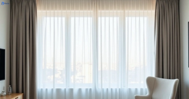 Freshly steam cleaned curtains in macleod-vic QLD