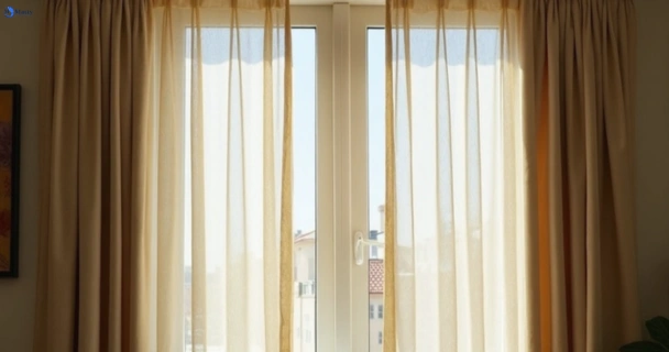 Dusty and dull curtains in macleod-vic before steam cleaning